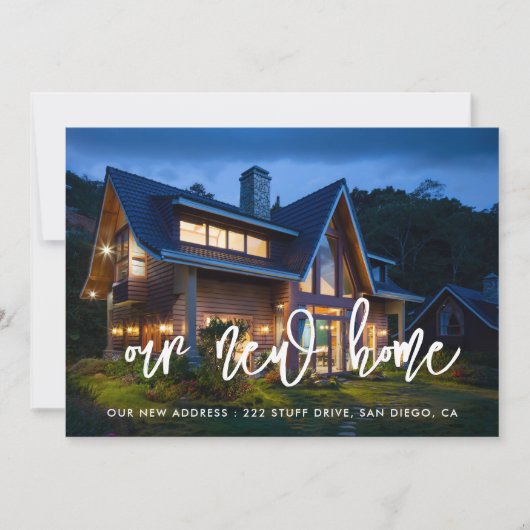 Faire-part moderne de photo mobile contemporain (Devant)