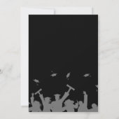 Faire-part moderne design noir photo (Dos)