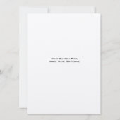 Faire-part moderne - Design photo minimaliste (Dos)