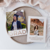 Faire-part moderne d'huile d'or gris