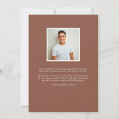 Faire-part Moderne | Diplôme photo (Dos)