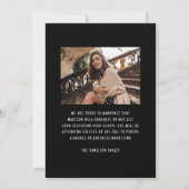 Faire-part Moderne Elegant Black Bow 2 - Diplôme photo (Dos)