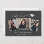 Faire-part Moderne | Elégant Tonage Terre 3 Diplôme Photo (Devant)