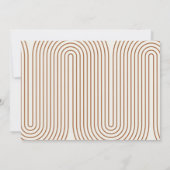 Faire-part Moderne en terre cuite géométrique 2 graduation ph (Dos)