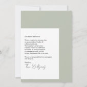 Faire-part Moderne et heureux jamais après Mariage photo (Dos)