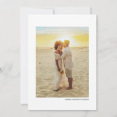 Faire-Part Moderne et Simple de Photo de Sauvegard (Dos)