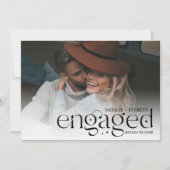 Faire-part Moderne | Fiançailles photo (Devant)