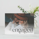 Faire-part Moderne | Fiançailles photo (Debout devant)