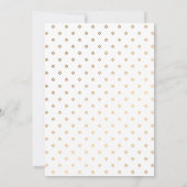 Faire-part Moderne Géométrique Gold Look Grad Photo Graduatio (Dos)