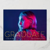 Faire-part moderne Grad et photo 2024 | Pile (Recto)