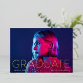 Faire-part moderne Grad et photo 2024 | Pile (Debout devant)