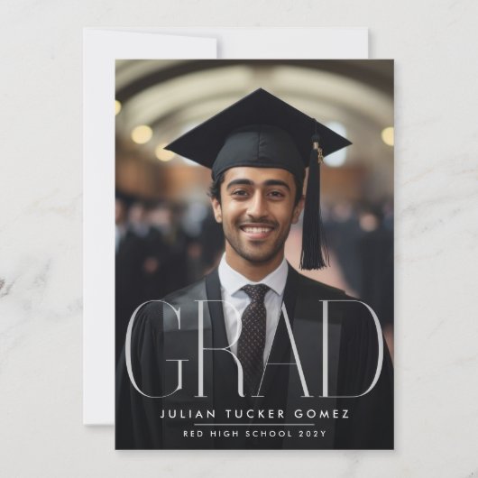 Faire-part MODERNE GRAD Lycée Photo GRADUTY