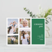 Faire-part Moderne, graphique minima noël multi photo (Debout devant)