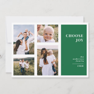 Faire-part Moderne, graphique minima noël multi photo