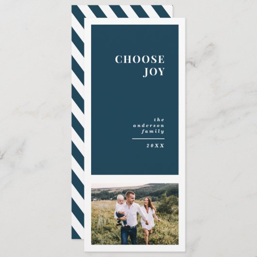 Faire-part Moderne, graphique minima noël multi photo (Devant / Derrière)