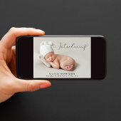 Faire-part Moderne Introduire la naissance photo