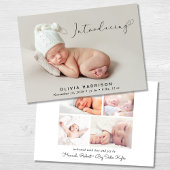Faire-part Moderne Introduire la naissance photo
