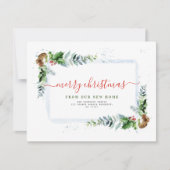 Faire-part moderne Joyeux Noël en mouvement (Devant)