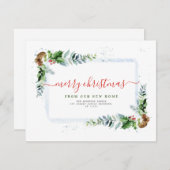 Faire-part moderne Joyeux Noël en mouvement (Devant / Derrière)