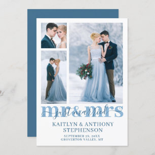 Faire-part Moderne Marié, Monsieur Mme Mariage Couleur Person