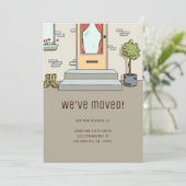 Faire-part Moderne mignon Nous avons déplacé le changement d' (Debout devant)