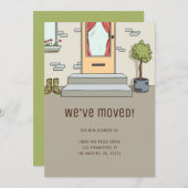 Faire-part Moderne mignon Nous avons déplacé le changement d' (Devant / Derrière)