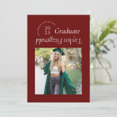 Faire-part moderne minimal à la mode photo Grad (Debout devant)