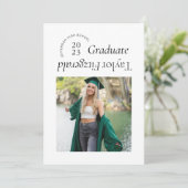 Faire-part moderne minimal à la mode photo Grad (Debout devant)