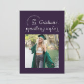 Faire-part moderne minimal à la mode photo Grad (Debout devant)