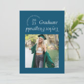 Faire-part moderne minimal à la mode photo Grad (Debout devant)