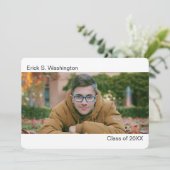 Faire-part moderne minimaliste simple / (Debout devant)