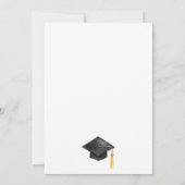 Faire-part Moderne minimaliste simple 3 photos graduation (Dos)
