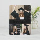 Faire-part Moderne multi photo minimaliste (Debout devant)