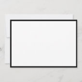 Faire-Part Moderne Noir Et Blanc Bordure (Dos)