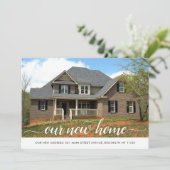 Faire-part Moderne Notre nouvelle maison Changement d'adresse (Debout devant)