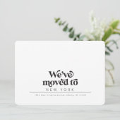 Faire-part Moderne nous avons déménagé, simple annonce de dém (Debout devant)