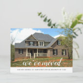 Faire-part Moderne Nous avons évolué Changement d'adresse Pho (Debout devant)