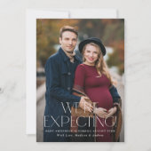 Faire-part Moderne Nous nous attendons à 2 Grossesse photo (Devant)