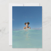 Faire-part Moderne photo pleine nom vertical Graduation (Dos)