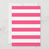 Faire-part Moderne Preppy Hot Pink Script Photo Graduation (Dos)