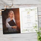 Faire-part Moderne RN Nursing Graduation Green Photo