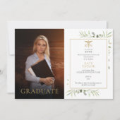 Faire-part Moderne RN Nursing Graduation Green Photo (Devant)
