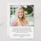 Faire-part Moderne Royal Blue 5 Photo Script (Dos)