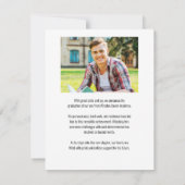 Faire-part Moderne Script Diplômé sur mesure Photos Graduatio (Dos)