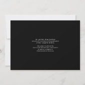 Faire-part Moderne Script Gradué noir (Dos)
