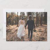 Faire-part Moderne simple juste amour elopement photo mariage (Dos)