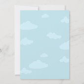 Faire-part Moderne Simple mignon Funny Stork Baby Girl Grosse (Dos)