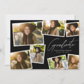 Faire-part Moderne tendance diplômé 7 diplômes photo (Devant)