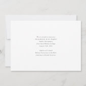 Faire-part Moderne trois script photo de police diplômés (Dos)