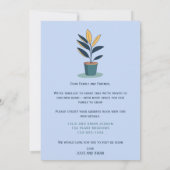 Faire-part Moderne "We’ve Moved" avec plante de la maison en  (Dos)